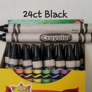 (24) Crayola Crayons (Black) Single Color Bulk Lot